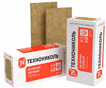 Плиты минераловатные ТЕХНОВЕНТ ОПТИМА 1200*600*100мм 0,288м3 (4 плиты) (плотность 90 (+/-9) кг/м3)